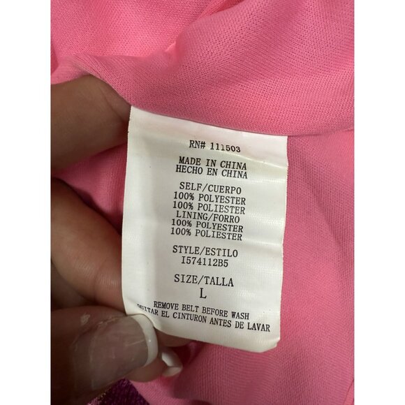 Love Reign Strapless Dress Vibrant Chevron Size Large - Picture 6 of 7